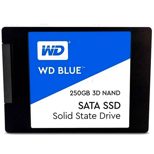 Western Digital 250GB WD Blue 3D NAND Internal PC SSD - SATA III 6 Gb/s, 2.5