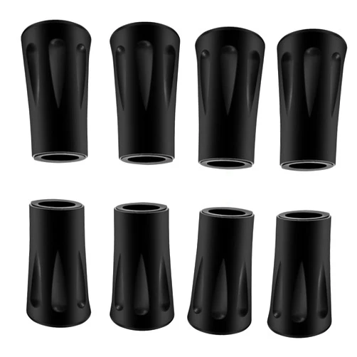 Tenalleys 8Pcs Trekking Pole Tips Replacement Protectors, Rubber Feet for Hiking Pole Tips Rubber Tips for Walking Sticks Tips Accessories, Fits Most Standard Walking Sticks Shock Absorbing(11mm Hole Diameter)