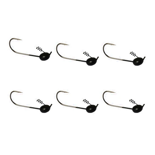 ALICHINO 6PCS Tungsten Shaky Head Jig,Tungsten Jig Head for Bass Fishing
