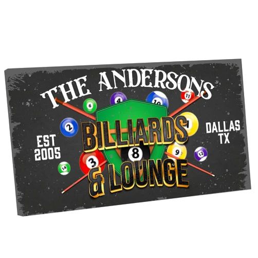 aydan's unique finds Personalized Bar & Lounge Sign, Custom Billiards & Game Room Decor, Man Cave Basement Garage Wall Art, Farmhouse Lake House Coffee Time Theme Sign