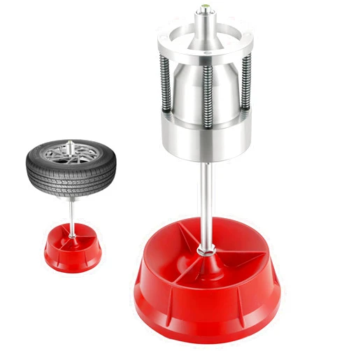 Acymner Portable Bubble Wheel Balancer | Heavy Duty Hubs Wheel Tire Balancer with Bubble Level,Tire Balancer Machine for Rim Tire Cars Light Truck Van