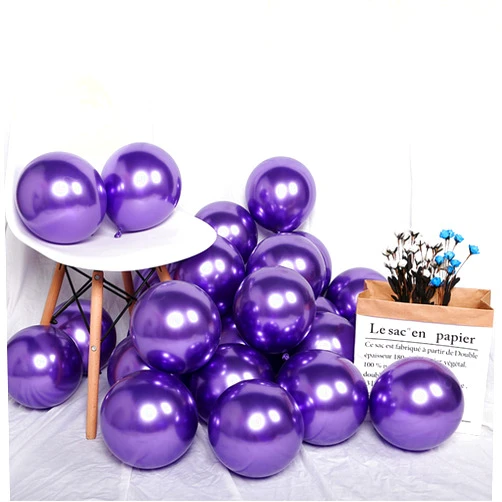 Find Fine 50pcs Purple Metallic Balloons 12 Inch Decoration, Purple Party Balloons Chrome Metallic Bright Color, for Birthday Wedding Party Halloween Christmas Baby Shower Graduation Anniversary Decorations