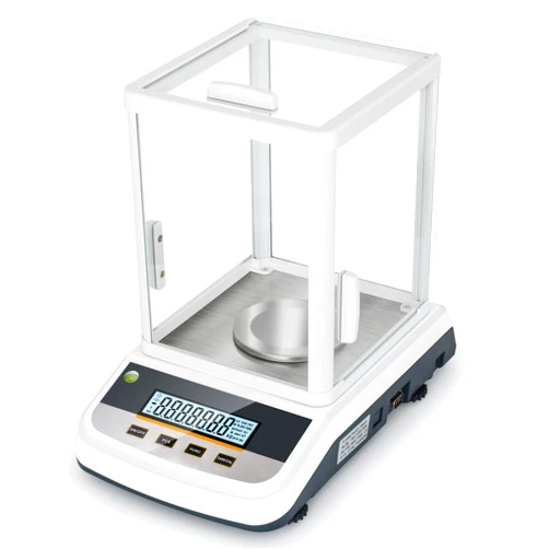 GOYOJO 500g Analytical Lab Balance with 0.001g Ultra-Precision, Digital Scale Multi-Functional Units Plug-in Exclusive 500g Weight - Ideal for Laboratories, Research, Industrial, Kitchen, Food, Jewelry…