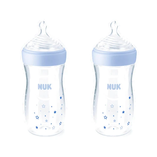 NUK Simply Natural Baby Bottles, 2 Count (Pack of 1)