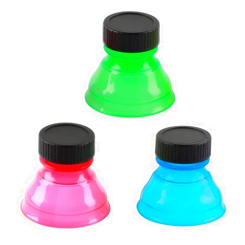 Duehut 3 PCS Soda Bottle Caps Drink Bottle hat Reusable Soda Can hat Snap On Pop Drink Covers Lid Protector Can Change Soda Caps, Can Be Used for Soda,Sprite, Beer Cans(3 Colors)
