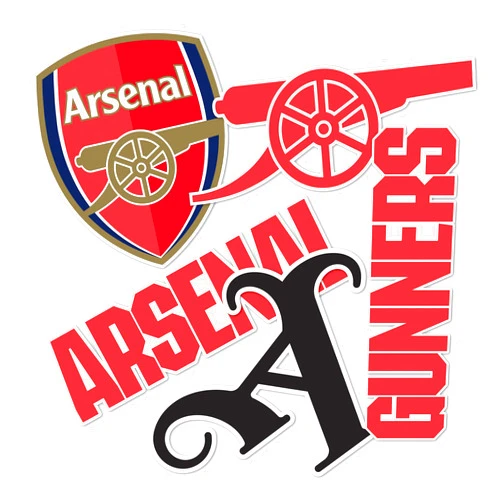Desert Cactus Arsenal FC Sticker Gunners Decal Vinyl English Football Soccer Premier League Laptop Water Bottle Car Scrapbook (Type 2-1)