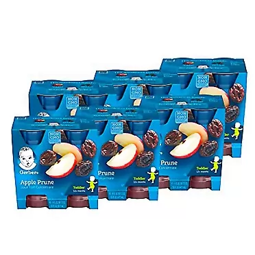 Gerber 100 Percent Apple Prune Juice, 4 fl oz. 24 per case (pack of 6)