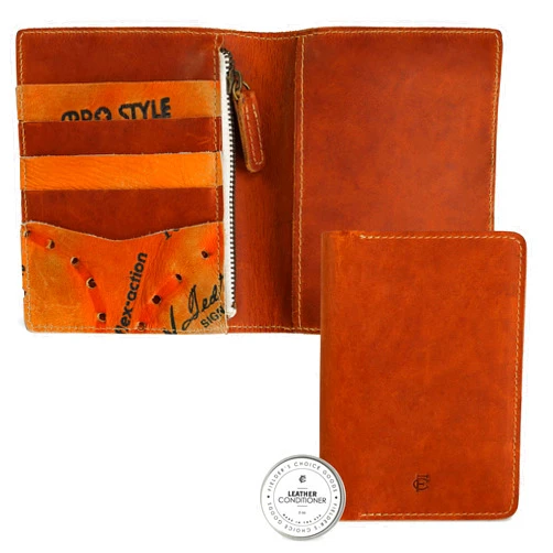 FIELDERS CHOICE GOODS Passport Cover Case - Travel Wallet, Handcrafted from Vintage Baseball Glove Leather by FC Goods