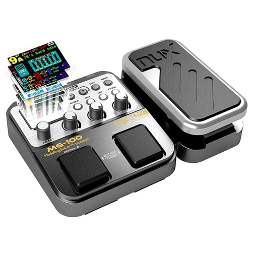 Asmuse MG-100 Professional Multi-Effects Pedal Processor, Multi Effects Guitar Pedal with 72 Presets 58 Effects 40s Record, Electric Guitar Multi Effects Pedals Board with Expression Pedals Looper