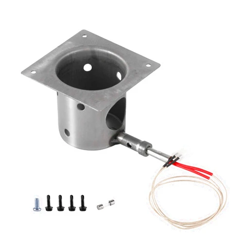 GRILLME Fire Pot Burn Pot and Hot Rod Ignitor Kit Replacement for Traeger Pellet Grill with Screws and Fuse