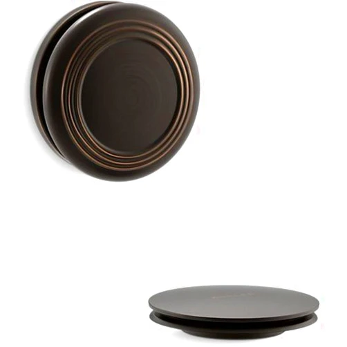 Kohler K-T37396-2BZ PureFlo Cable Bath Drain Trim with Traditional Push Button Handle, Oil Rubbed Bronze
