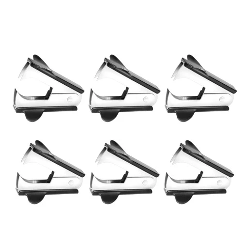 MECHEER 6 Pack Staple Remover Staple Puller Removers Tools, Black Pin Jaw Style Stapler Remover Tool for Classroom, Professional Stapler Puller Staples Removal Tools for School, Office and Home