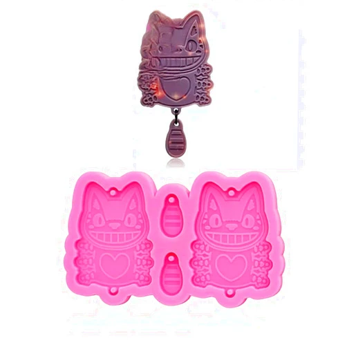 TAODIEM SDV New 2024 Crossing Animal Earrings Epoxy Resin Silicone Molds DIY Jewelry Making Mould Handmade Chocolate Cake Fondant Mold Tray Mold Decoration Kitchen Accessories Creative Gift