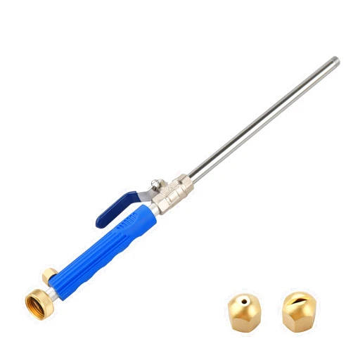 YunGuoGuo High Pressure Power Washer wand, Hydro Jet Water Hose Nozzle,Watering Sprayer Cleaning Tool, Wand Lance for Gutter Patio Car Pet Window Glass Blue