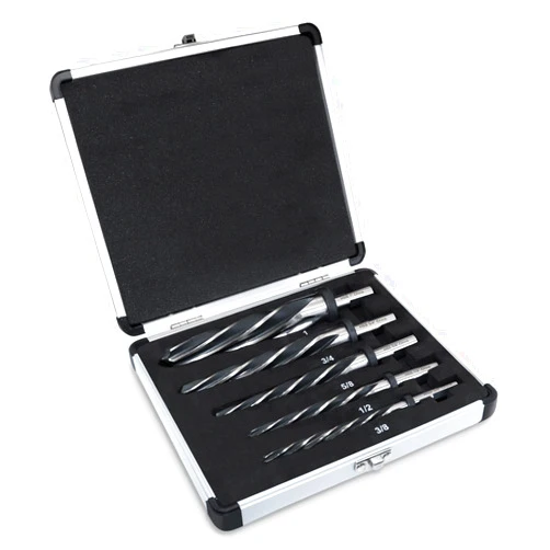 NOVINO 5PCS M2 HSS Taper Chucking Reamer Set,3/8