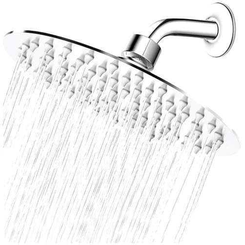 NearMoon Rain Shower Head, Ultra-Thin Design-Pressure Boosting, Awesome Some Experience, High Flow Stainless Steel Rainfall Head (8 Inch,Chrome Finish)