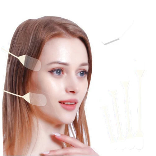 Generic Face Lifting Tape, Ultra-thin Invisible Face Lift Sticker Face Tape for Instant Face, Hiding Facial Neck Wrinkles V-face Tightening Lifting Saggy Skin 4 Bands 20 Tapes