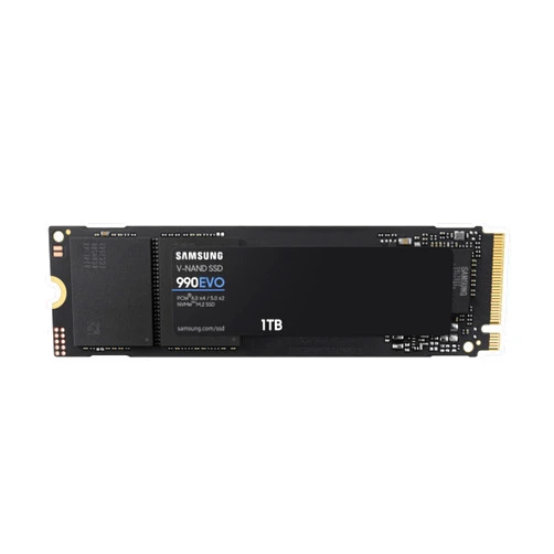 Samsung 990 EVO SSD 1TB, PCIe Gen 4x4, Gen 5x2 M.2 2280 NVMe Internal Solid State Drive, Speeds Up to 5,000MB/s, Upgrade Storage for PC Computer, Laptop, MZ-V9E1T0B/AM, Black