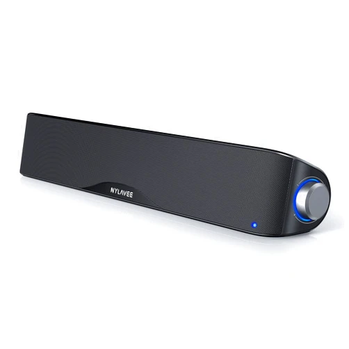 Nylavee Computer Speakers, HiFi Sound Quality Computer Sound Bar, USB Powered PC Speakers, Bluetooth 5.0 and 3.5mm Aux-in Computer Speakers for Desktop, Laptops, PCs, Phones, Tablets, Xbox, Gaming Speakers