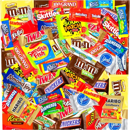West End Foods USA Candy and Chocolate Bundle with Variety Reeses, Snickers, York, Almond Joy, 100 Grand, Milky Way, Sour Patch, Twizzlers, Swedish Fish, Haribo, and More (2 Pound)
