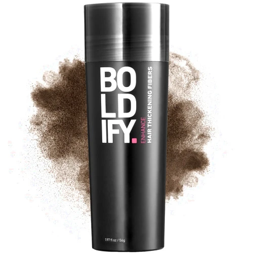 BOLDIFY Hair Fibers (56g) Fill In Fine and Thinning Hair for an Instantly Thicker & Fuller Look - Best Value & Superior Formula -14 Shades for Women & Men - ASH BROWN