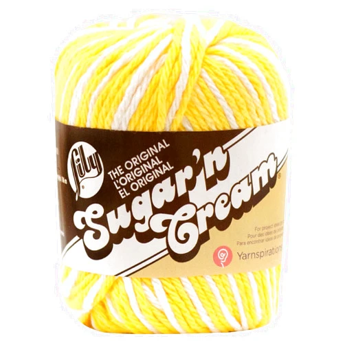 Lily Sugar 'n Cream 100% Cotton Yarn ~ Daisy Ombre # 0165~2 oz. Skeins by The Each