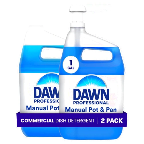 P&G PROFESSIONAL Dawn PRO Manual Pot and Pan Detergent, Dish Soap Liquid for Dishwashing by Hand, Bulk Concentrate for Commercial Use, 1 gal (Case of 2)