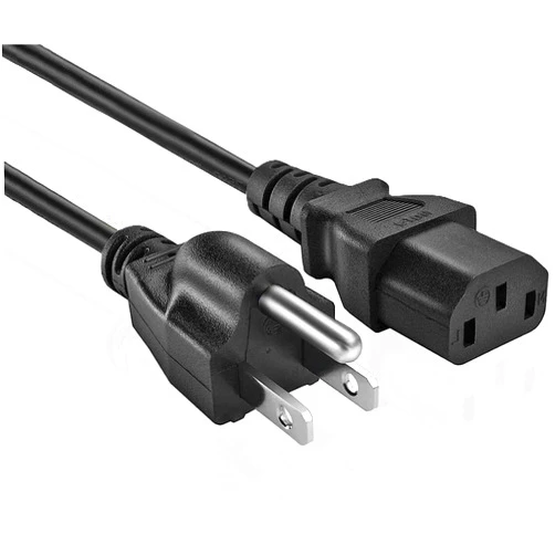 BRENDAZ Universal PC Power Cord - 3 Prong AC Power Cable Replacement for Computer, Monitor, Scanner, Printer - IEC 320 C13 to NEMA 5-15P, 18awg, 125V 10 Amp (6-FEET)