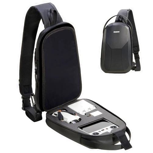 PEKREWS DJI Mini 3 Case, DJI Mini 4 Pro Case, Portable Mini 3 Sling Backpack Compatible with DJI Mini 3, Waterproof Mini 4 Pro Carrying Case, Travel Mini 3 Bag for DJI Mini 3 Fly More Combo