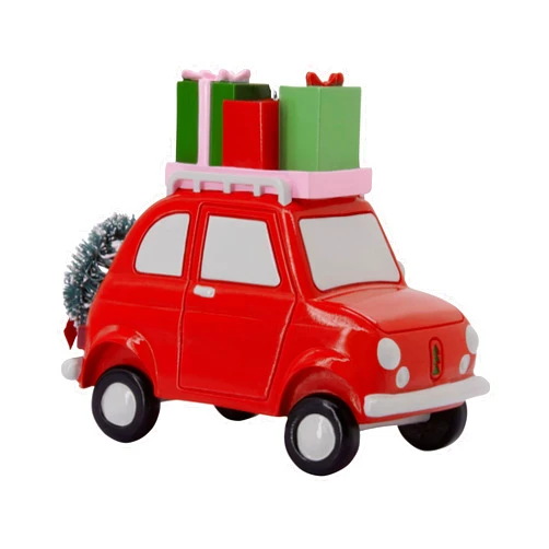 Hallmark Red Car with Presents Christmas Ornament, Premium Resin