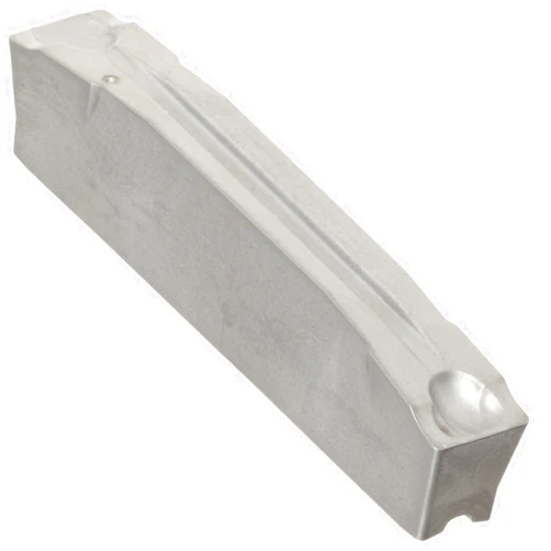 Sandvik Coromant CoroCut 2-Edge Carbide Grooving Insert, GM Geometry, H13A Grade, Uncoated, 2 Cutting Edges, N123K2-0600-0004-GM, Neutral Cut, 0.236
