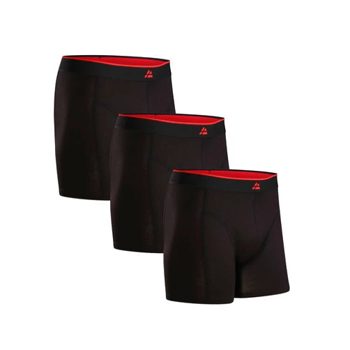 DANISH ENDURANCE Bamboo Viscose Boxer Briefs, Breathable Men's Underwear, 3-Pack