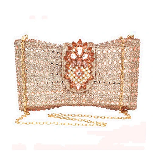 Chaliwini Crystal Clutch Bling Purses For Women Novelty Bow Evening Bag Silver Rhinestone Party Handbag