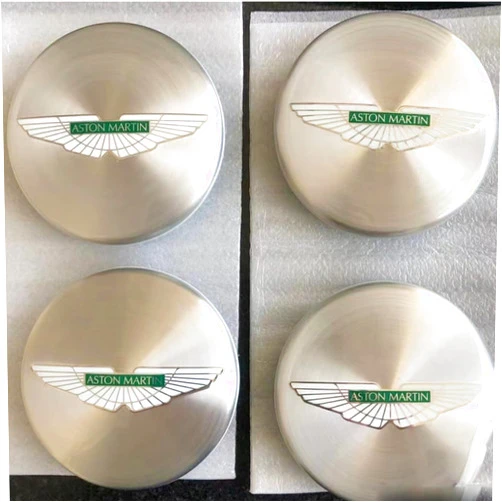 ZANGRUI 4Pcs Car Hub Center Cap for Aston Martin DBX DB11 DBS V8 Vantage 60mm Auto Logo Wheel Center Cover Sunscreen Car Front Rear Hub Covers Stable Waterproof Styling Accessories,Silver