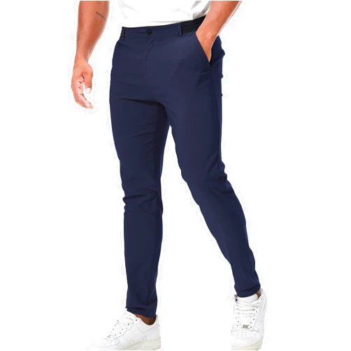 Suvifuly Men's Chino Casual Pants Slim Fit Skinny Tapered Cotton Dress Pants Stretch Jogger Golf Sweatpants with Pockets