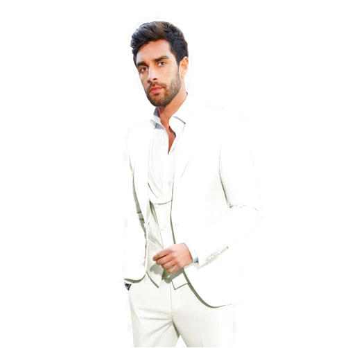 Rdzding Mens Suit Slim Fit 3 Piece Set Blazer Tuxedo Jacket Daily Business Blazer Groomsmen Suits for Wedding Party