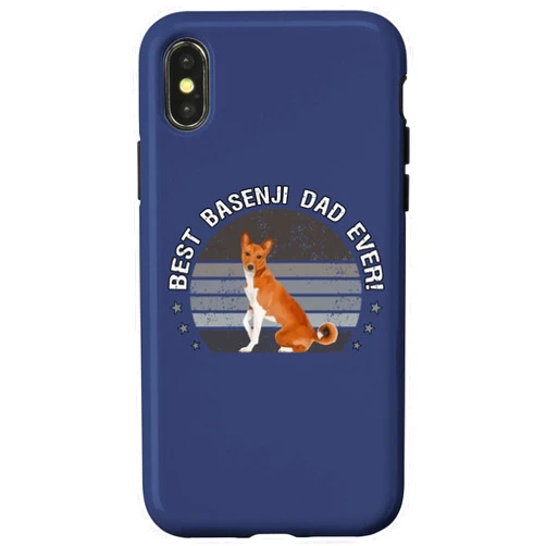 Best Basenji Dad Ever Basenji Dog Breed Gifts iPhone X/XS Best Basenji Dad Ever! Africa's Barkless Dog Basenji Owners Case