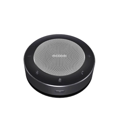 Enther&MAXHUB Upgraded BM21 Bluetooth Conference Speakerphone, Teleconference Speaker with Wireless Charging, USB Speaker with 6 Mics for Home Office, Enhanced 360° Voice Pickup and Noise Reduction