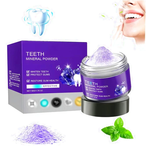 Generic Teeth Restoration Mineral Powder Dental Powder, Dental Restoration Mineral Powder - Natural Tooth Strengthening & Gum Care,Freshen Breath (50g/1.76OZ)