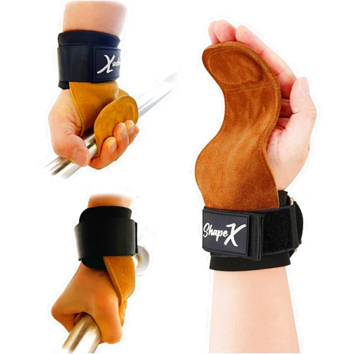 ShapeX Grips for Weight Lifting - Hand Grips for Crossfit - Grips for Gymnastics Bars - Cross Training Gloves for Women and Men - Straps for Pull ups and Deadlift - Replacement for Versa Grips