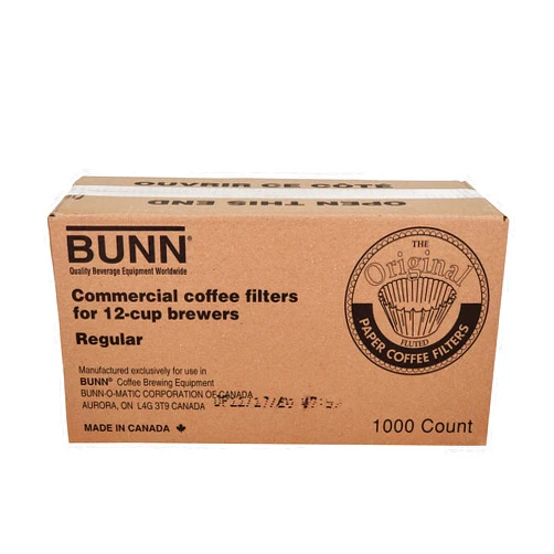 BUNN 12-Cup Commercial Coffee Filters, 1000 Count (Pack of 1), 20115.0000