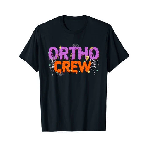 SHIRTSIDE Halloween Ortho Halloween Ortho Crew Orthopedic Doctor Surgeon Nurse T-Shirt