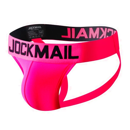 JOCKMAIL Mens Briefs Jock Strap Rainbow Breathable Men Sport Underwear Jockstrap for Gym Sport