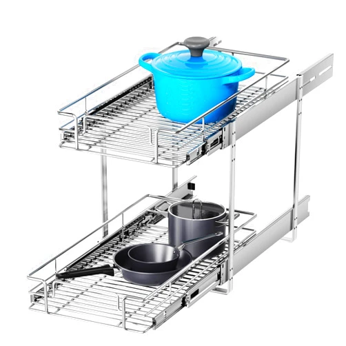 MODCART 2 Tier Individual Pull Out Cabinet Organizer 10½