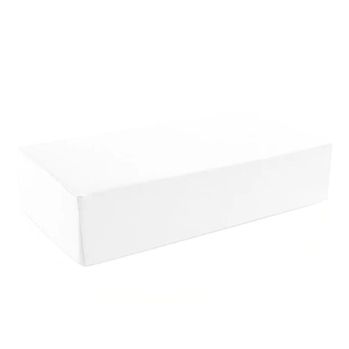 HOMBYS 100% Cotton Pillowcase for Cube Pillow-Soft and Breathable Cotton Pillowcase with Hidden Zip, 1 Pack Soft Stretch Pillow Cases Fits 90° Pillow (ONLY Pillowcase), White