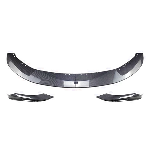 MRFAIRING SIKUAI Auto Front Bumper Lip Splitter Diffuser Protector and Side Splitter Canards Cover, Lower Canard Lip For BMW 4 Series F32 F33 F36 M Sport 2014-2020, Carbon Fiber Black