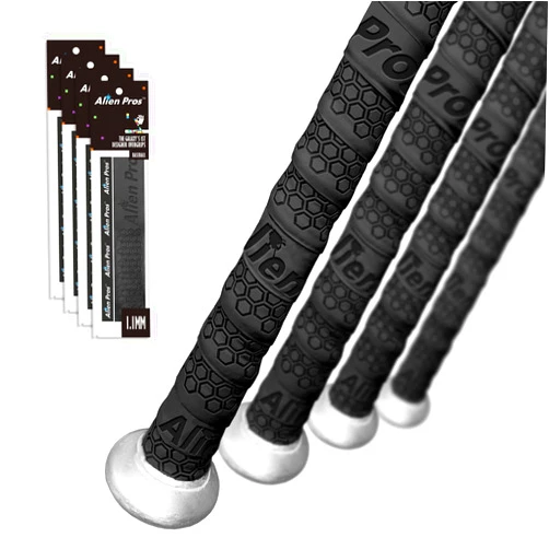 ALIEN PROS Bat Grip Tape for Baseball (2 Grips/4 Grips) – 1.1 mm Precut and Pro Feel Bat Tape – Replacement for Old Baseball bat Grip – Wrap Your Bat for an Epic Home Run (2 Grips/4 Grips)