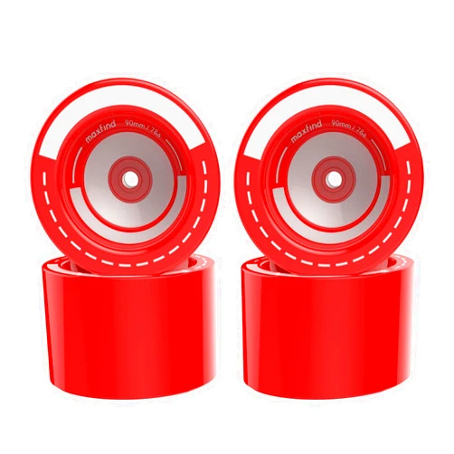 Maxfind 90mm 78A Red Electric Skateboard Wheels – Durable, Stylish, and Perfect for Longboard Wheels and Skate Board Wheels