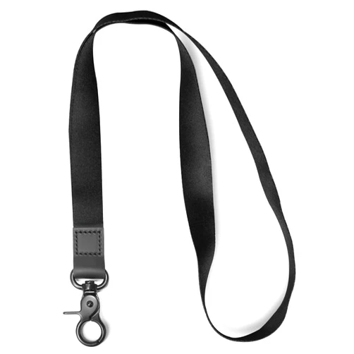 AZEAM Pure Black Lanyard Holder with Metal Clasp, ID Badges Cool Holder for Men Women, Long Neck Teacher Lanyard for Card Holder Car Keys, Wallet, Key Chain