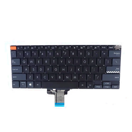 Generic Laptop Keyboard for ASUS Vivobook X7400PA X7400PC United States US Black Without Frame with Backlit